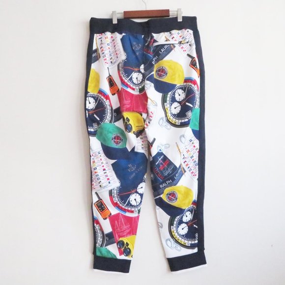NWT POLO RALPH LAUREN Yacht Print Track Pant L - Picture 5 of 9